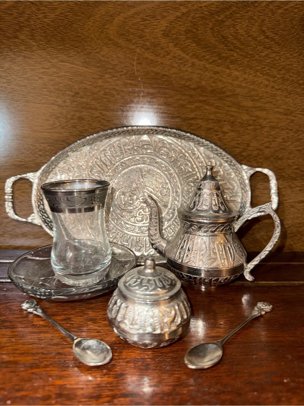 EUC Vintage TurkishTea Set - 7 Piece
